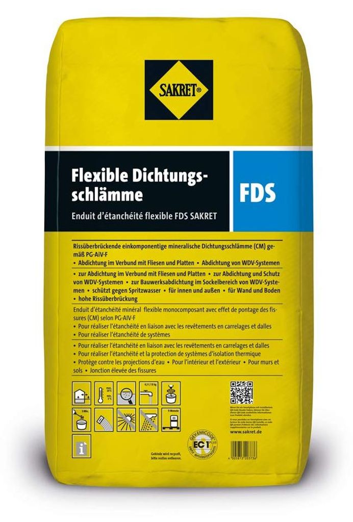 SAKRET Flexible Dichtungsschlämme FDS 15 kg Produktbild 
