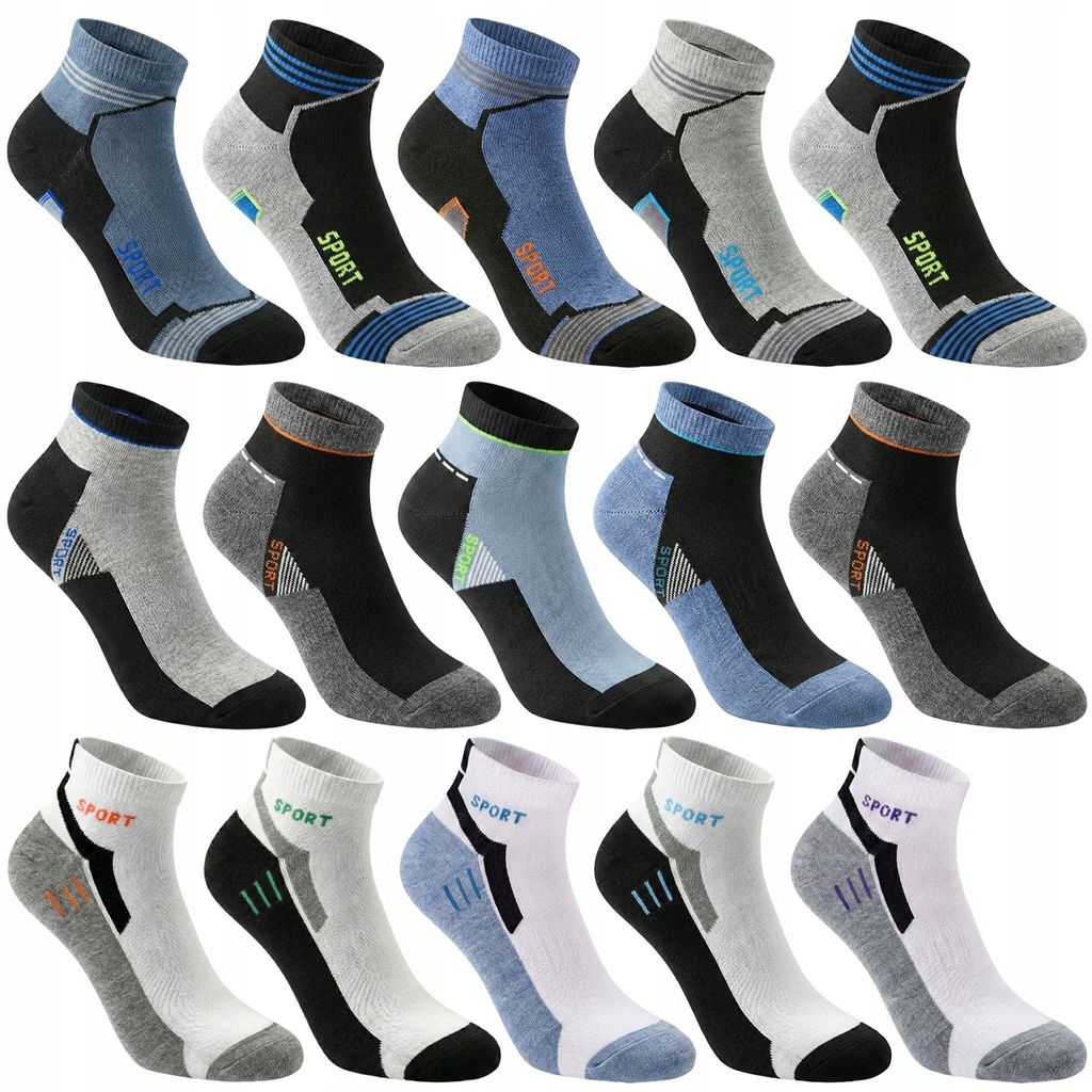 15er-Pack Baumwollsocken – Sportliche Herrensocken, Produktbild 