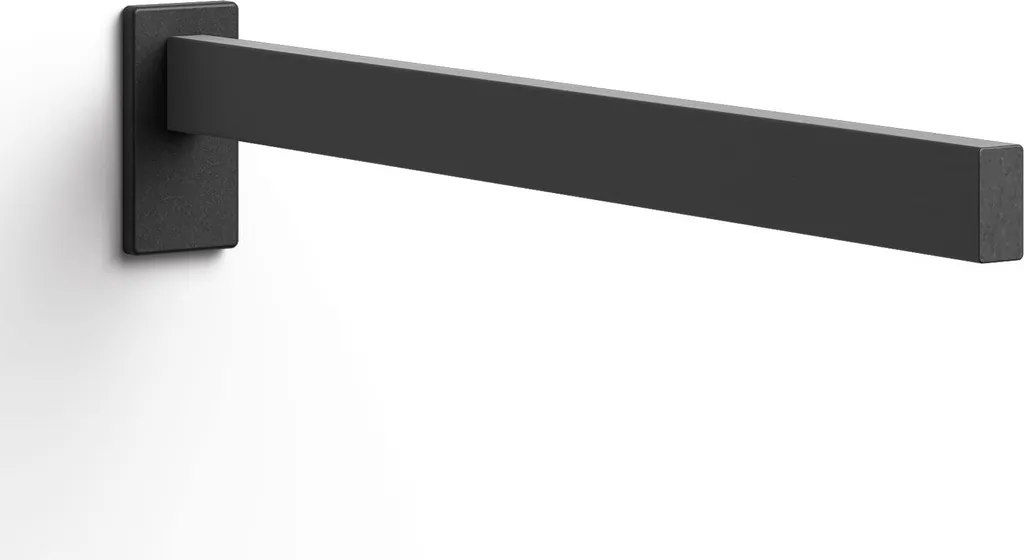 Installer un porte-serviette noir sans percer : ZACK LINEA Inox 42cm