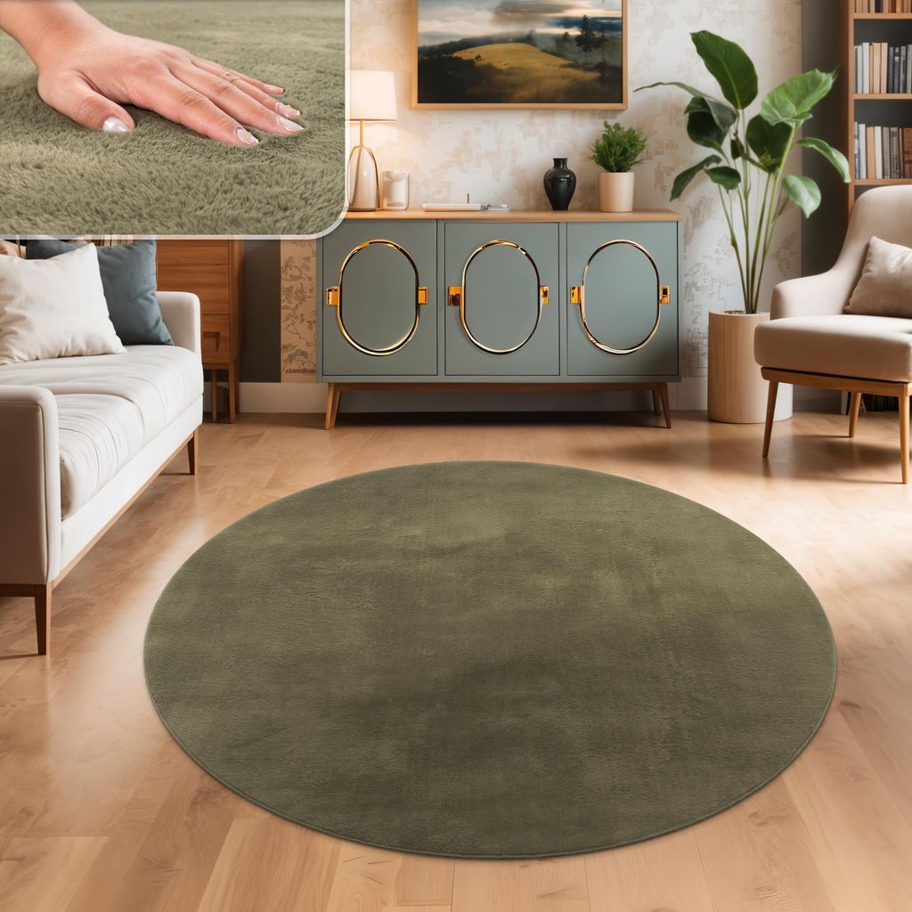 Tapis de salon en Fourrure artificielle Shaggy à poils Image du produit 