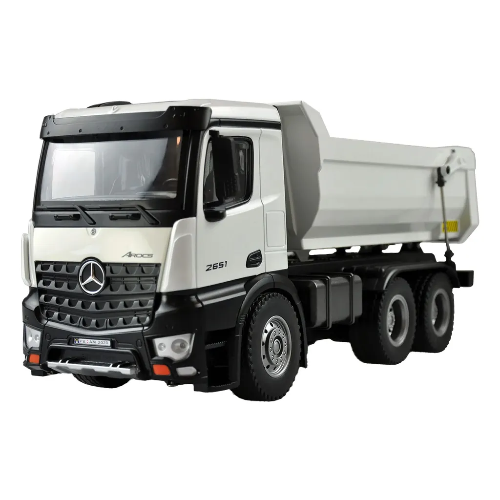 Camion benne de chantier avec benne en métal et batterie 2000mAh