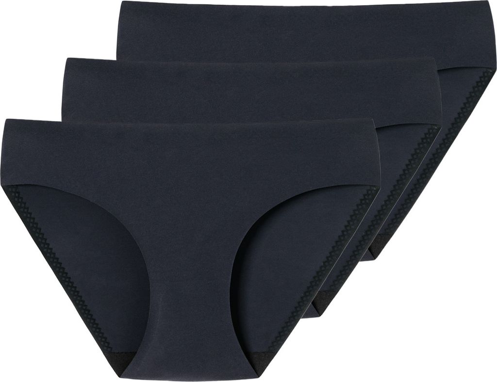 Schiesser 3er Pack Invisible Soft Rio Slip Unsichtbar unter enger Kleidung, Lasercut und glatte Nähte, Weich, modern und bequem