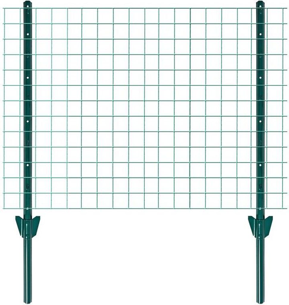 Zaunset Volierendraht Gartenzaun 1 x 25 m Drahtzaun 19 mm Zaun Komplett-Set Grün