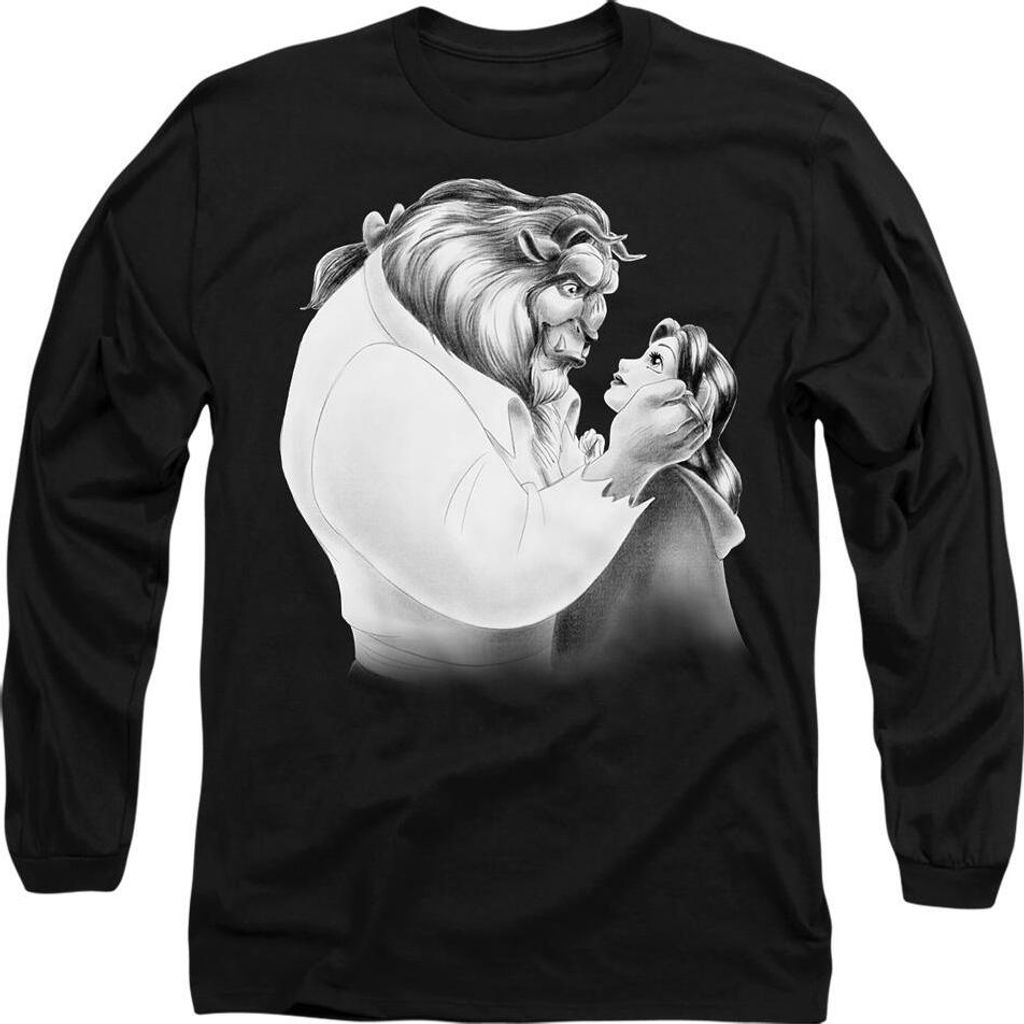 Beauty And The Beast - T-Shirt für Herren/Damen Uni TV14407 (M) (Schwarz)