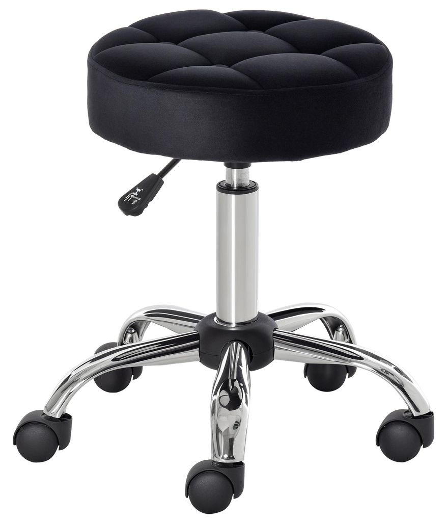 HOMCOM Salonstuhl Höhenverstellhocker Salon Hocker Produktbild 