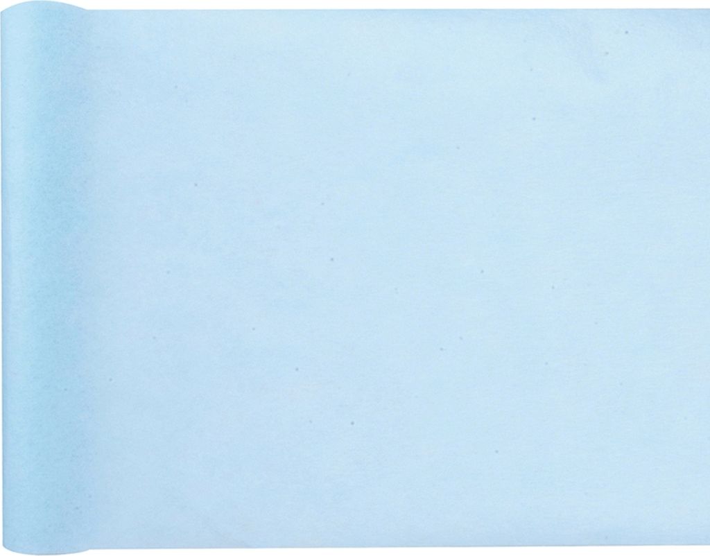 Tischläufer himmelblau Vlies 25 Meter Rolle 30cm breit Produktbild 