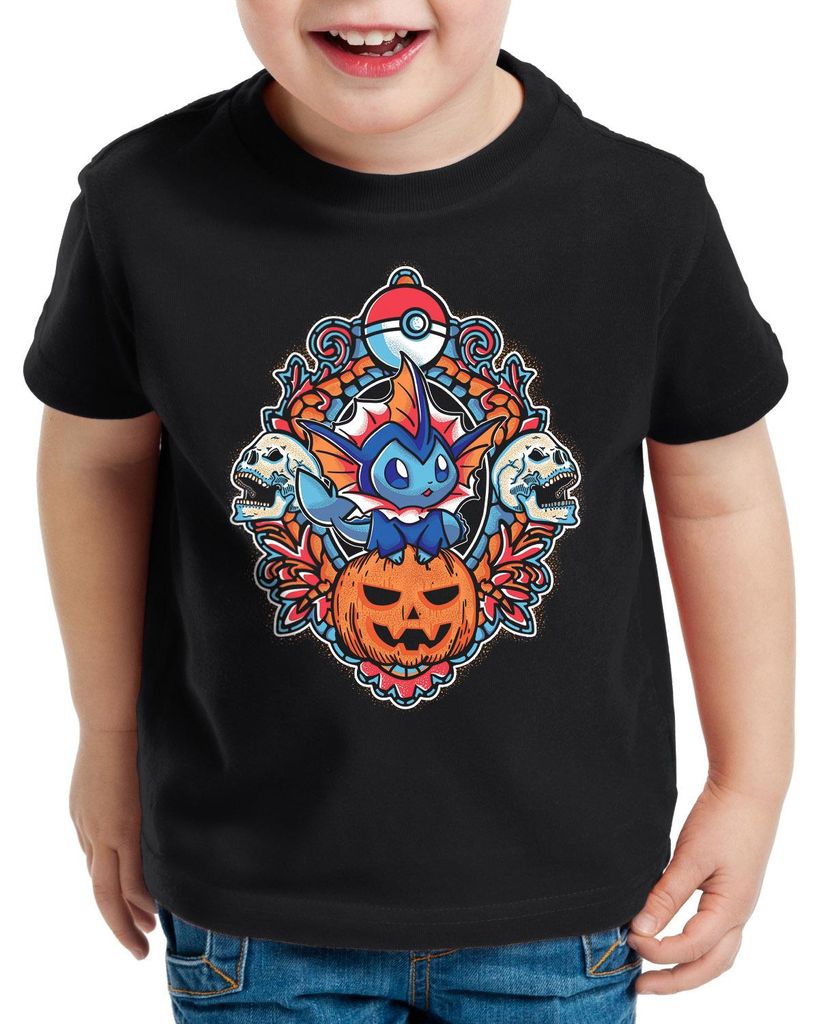 style3 Vaporeon Halloween T-Shirt für Kinder