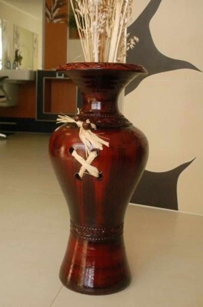 Edle 60 cm Bodenvase bourdeaux