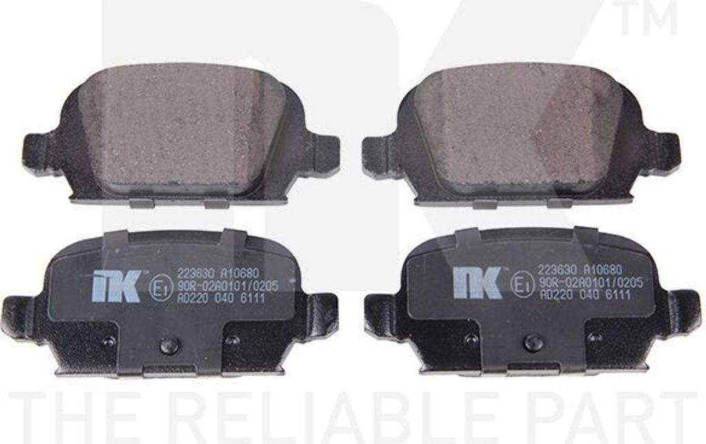 NK Bremsbeläge Satz Hinten Bremsklötze für OPEL Corsa C Schrägheck (X01) 223630