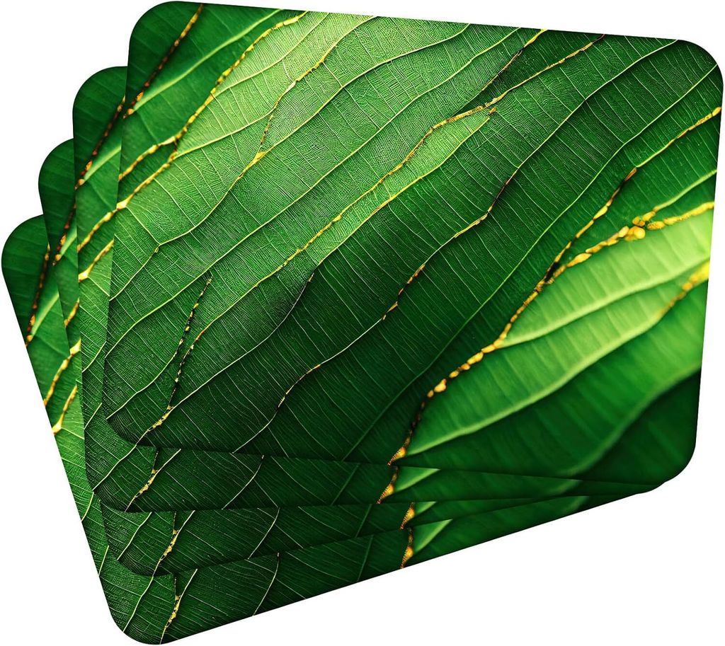 Sada 4 prostírání 40x30 cm Leaves with Gold 3 prostírání Obrázek produktu 