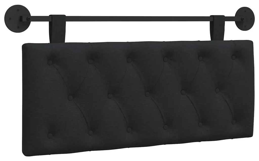 Tête de lit suspendue VidaXL tissu noir pour optimiser l'espace