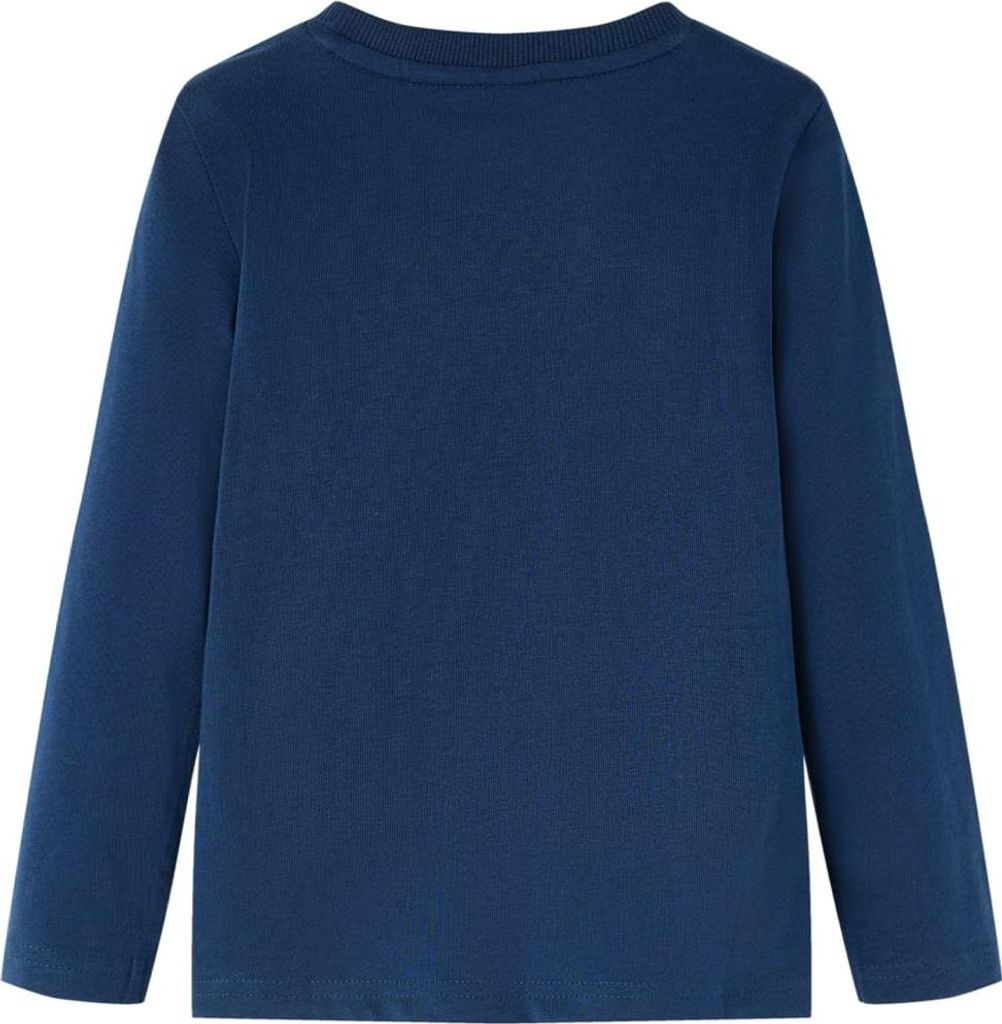 vidaXL Kinder-Langarmshirt Marineblau 92