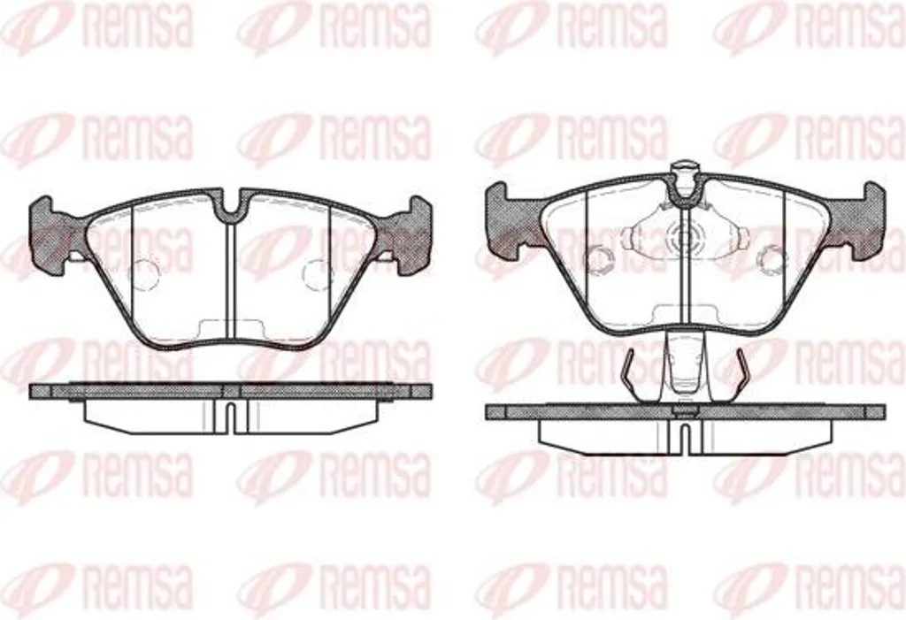 Plaquettes de frein REMSA 0270.15 haute endurance pour BMW 34111164330