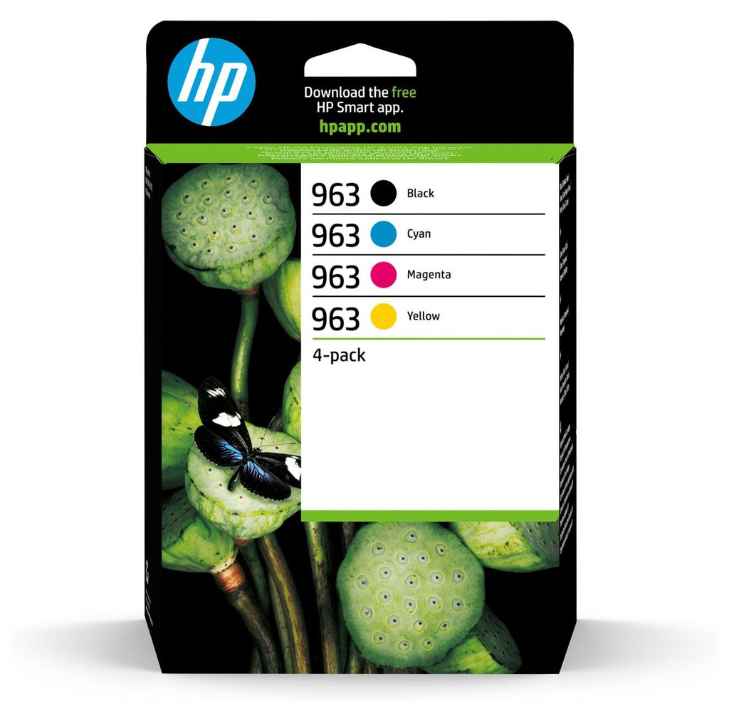 HP Confezione da 4 cartucce di inchiostro nero, ciano, Immagine del prodotto 