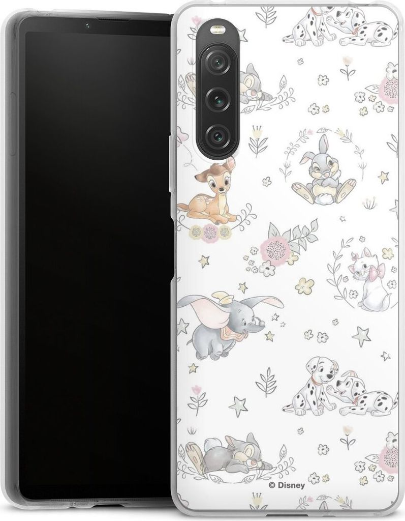 DeinDesign Handyhülle für Sony Xperia 10 V Silikon Hülle Case Smartphone Schutzhülle Bambi Disney Dumbo