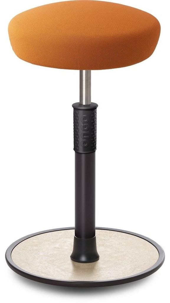 Sitz- Stehhocker Free Tall Hutsitz Gestrick Orange schwarz /cremeweiß.