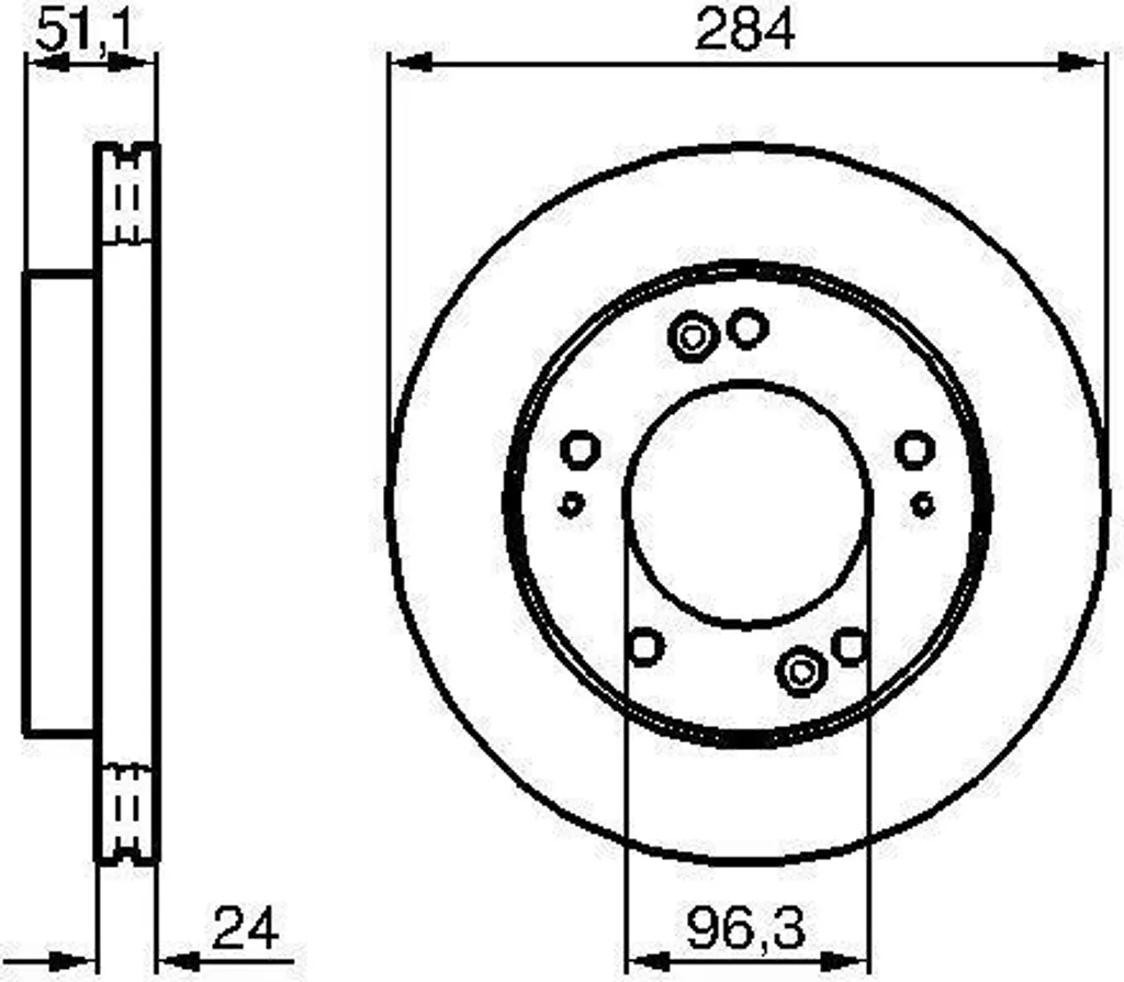 Disque de frein BOSCH 0986479020 avant haute performance Kia Sportage