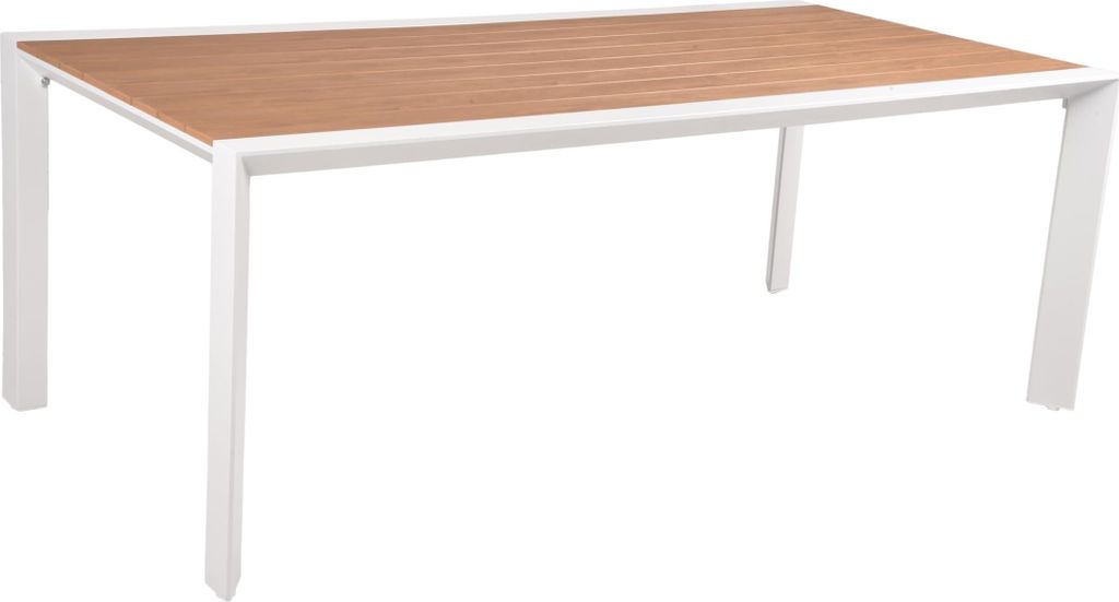 Gartentisch JOHANN - Kunststoff, Natur, 200x100x74cm | Terrassentisch Wetterfest Outdoor Tisch