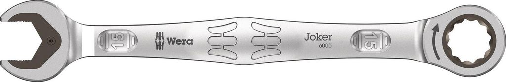Wera Joker, 15 mm, Edelstahl, Stahl, Matte, Deutschland, Produktbild 