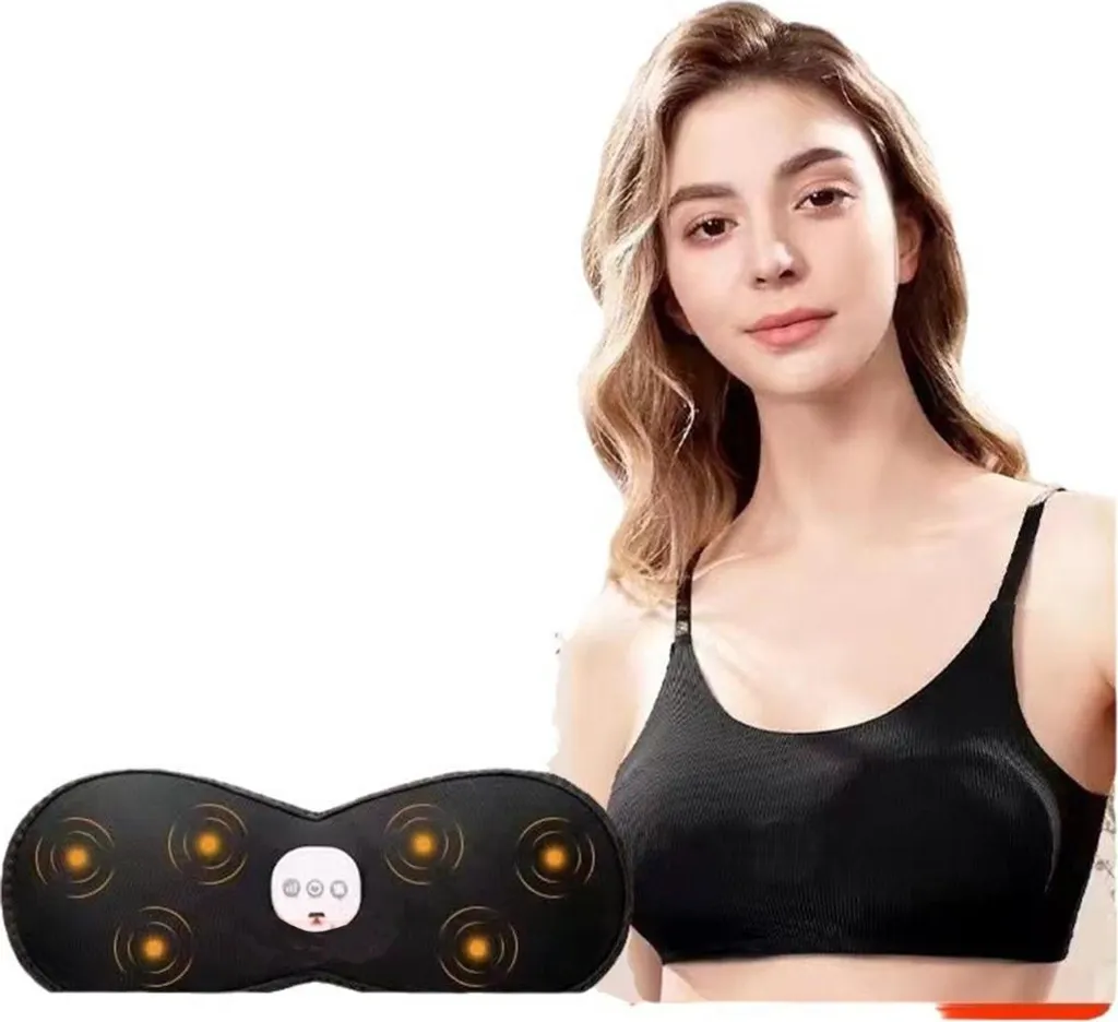 Brassière chauffante sans fil thermique 45°C en textile extensible