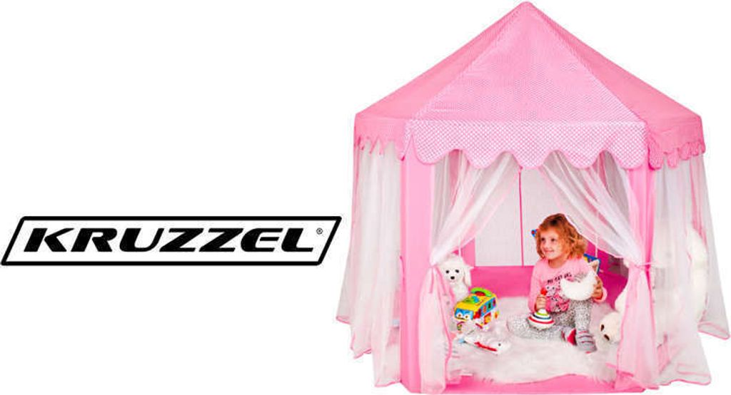 Detský stan Zámok Princezné 3 farby Palácové dekorácie Obrázok produktu 6