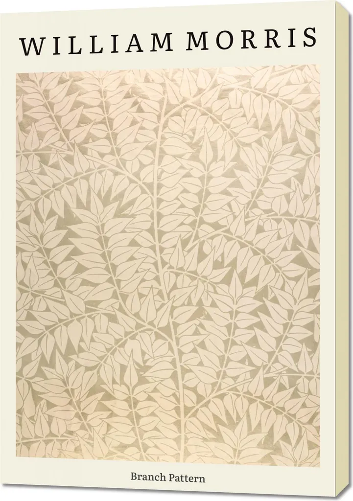 Quadro 70x100 cm Design Branch Pattern, Morris Vintage per il soggiorno