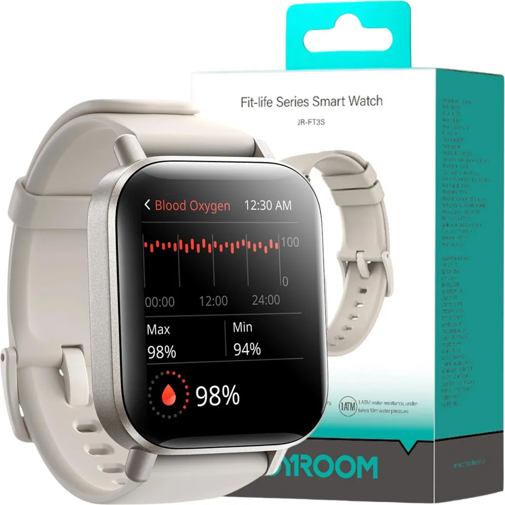 Joyroom JR-FT3S Smartwatch Bianco: Chiamate, Sport e Batteria 10gg
