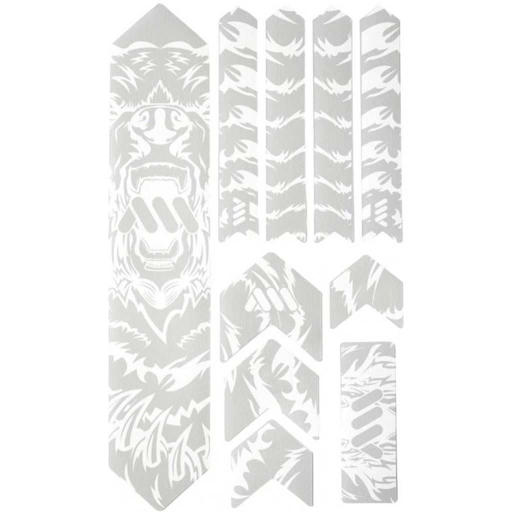 Aufkleber AMS Wabenrahmenschutz Extra Bär Schutz für dunklen Rahmen Bär weiß AMSFG2WHBE