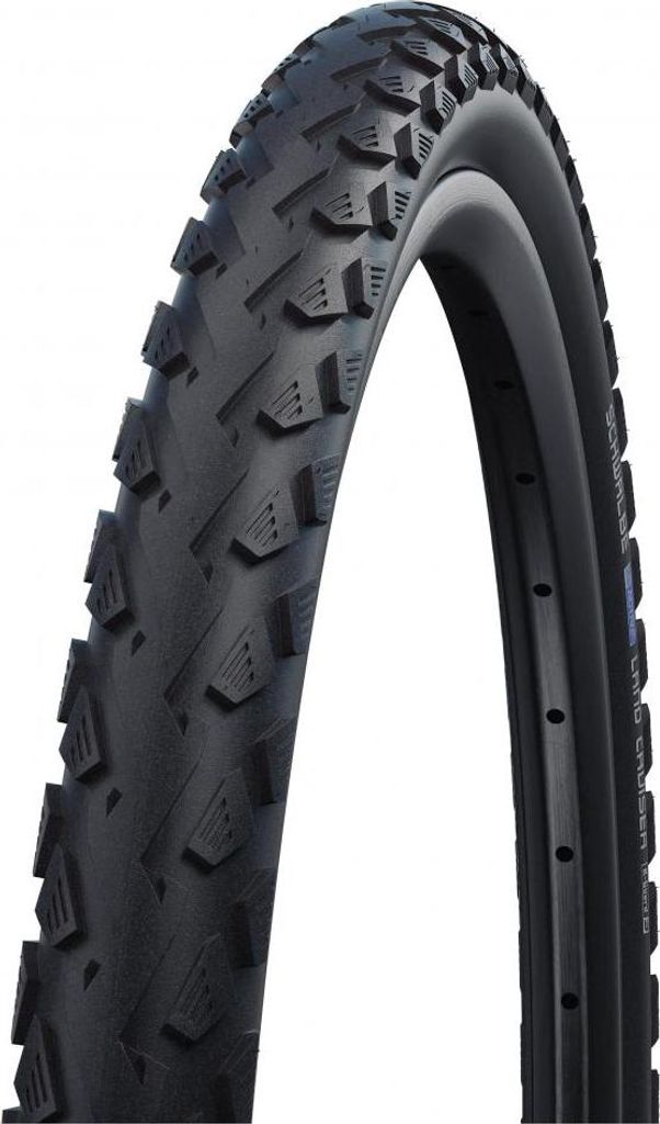 A close-up studio shot of a bicycle tire and rim.