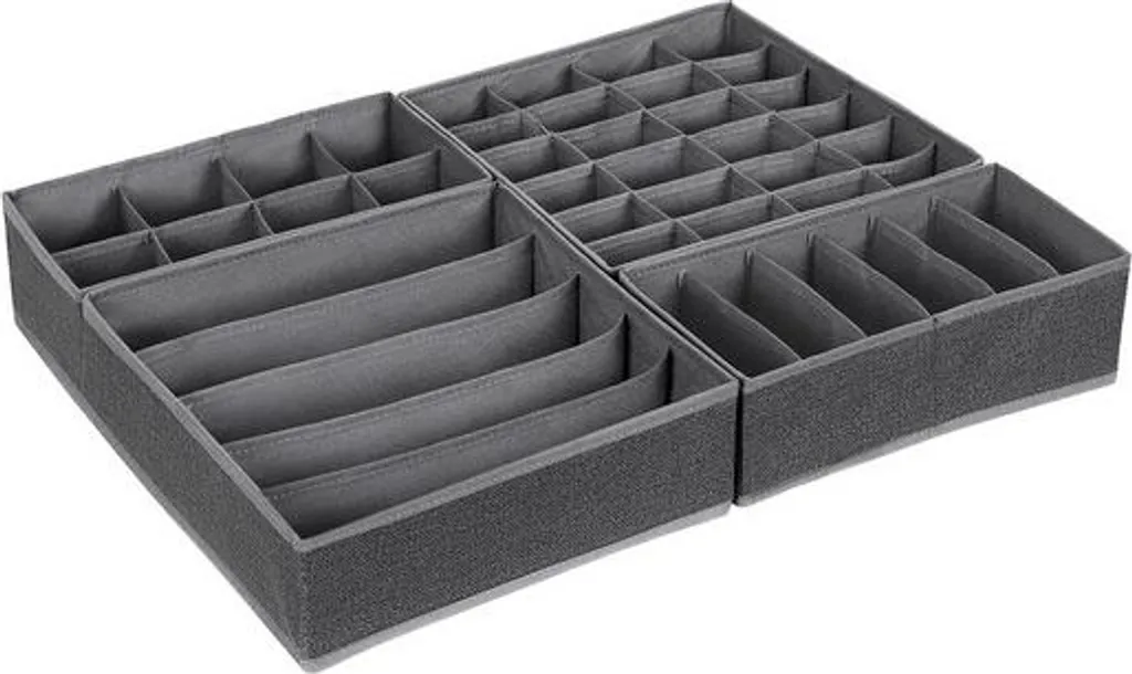 Fini le désordre : rangement sous-vêtements 4 pièces pour tiroirs organisés