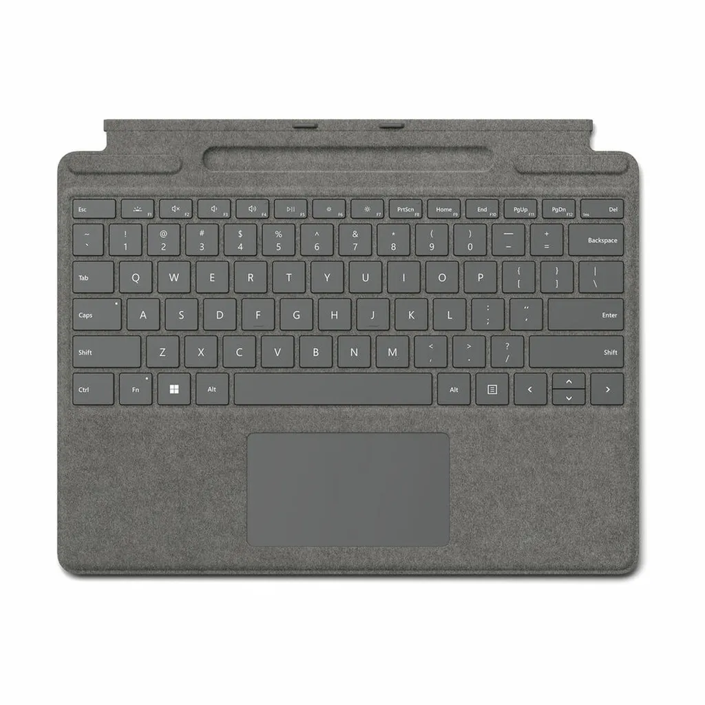 Cover con Tastiera Microsoft Surface Pro Signature Alcantara Grigio