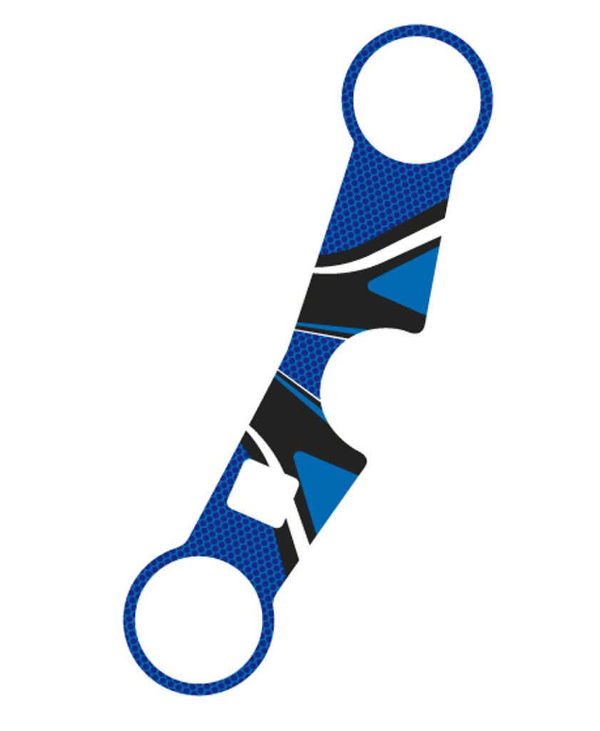 PUIG 6933A Radikal Yoke Protector passend fuer SUZUKI SV1000S Blau