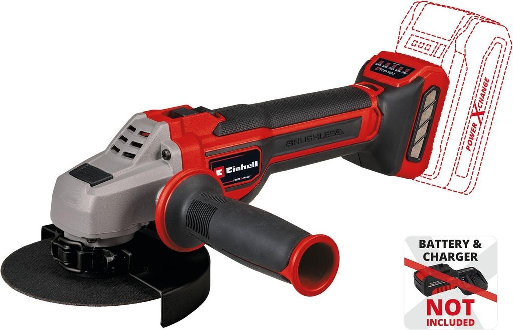 Einhell TP-AG 18/125 CE Q Li - Solo, 10500 RPM, 12,5 cm, Image du produit 
