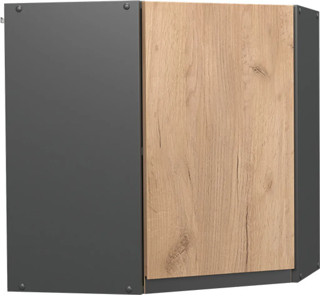 Vicco R-Line Mobile Angolare Cucina Forma J 57cm Quercia e Antracite