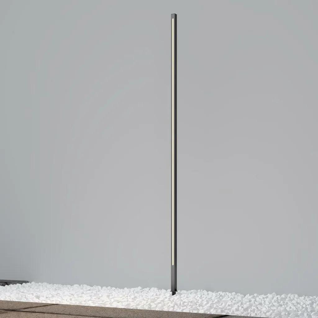Éclairage d'Allée Design LED 24W Graphite - Poteau Maytoni Field Pro