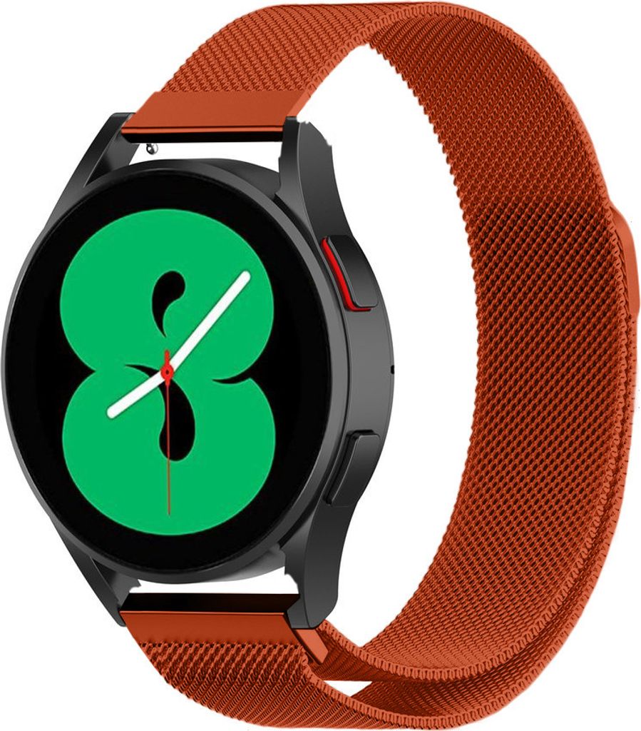 Strap-it Milanese Armband - Kompatibel mit Samsung Galaxy Watch 4 Armband 40mm Edelstahl Armband mit Magnetverschluss - Ersatzarmband - Hochwertige...