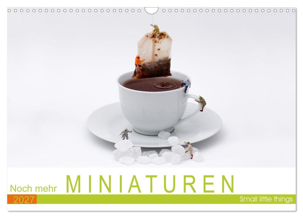 Noch mehr Miniaturen - Small little things (Wandkalender 2027 DIN A3 quer), CALVENDO Monatskalender