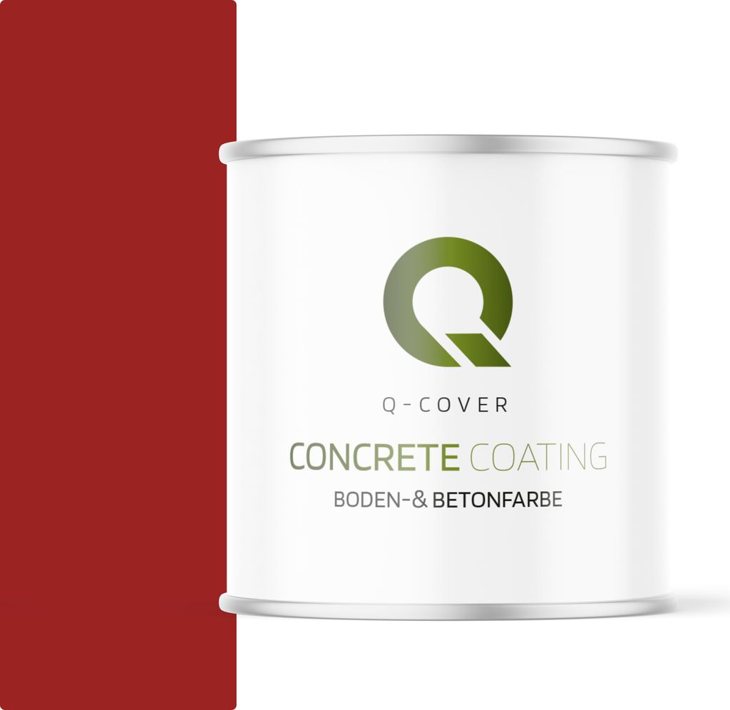 Bodenfarbe | Betonfarbe | Garagenboden | Bodenbeschichtung für Innen | Kellerfarbe Fußbodenfarbe Signalrot 2,5L