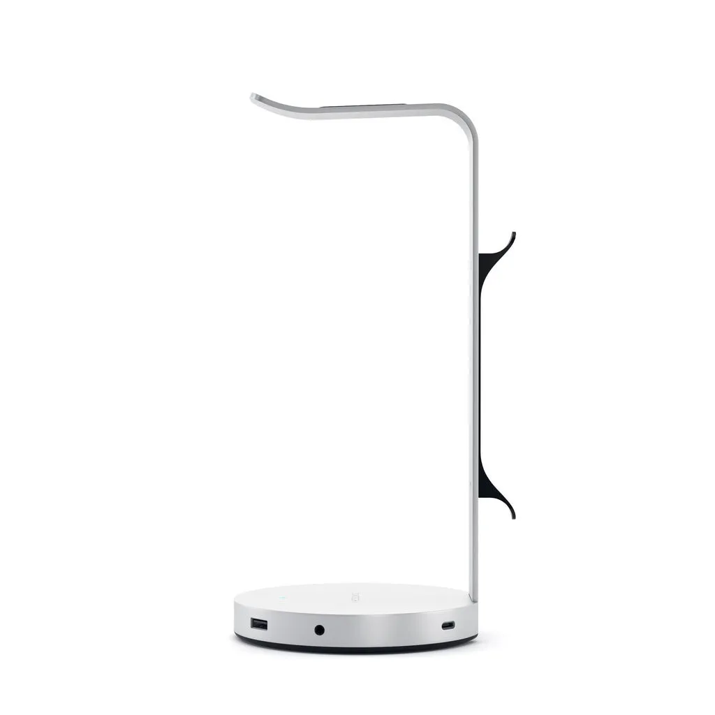 Support Écouteurs Satechi Aluminium Argent avec Gestion de Câbles - 5