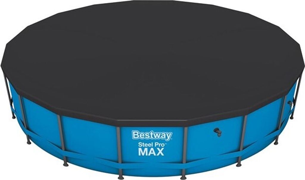 Bestway® PVC-Abdeckplane Ø 555 cm, schwarz, rund Produktbild 14