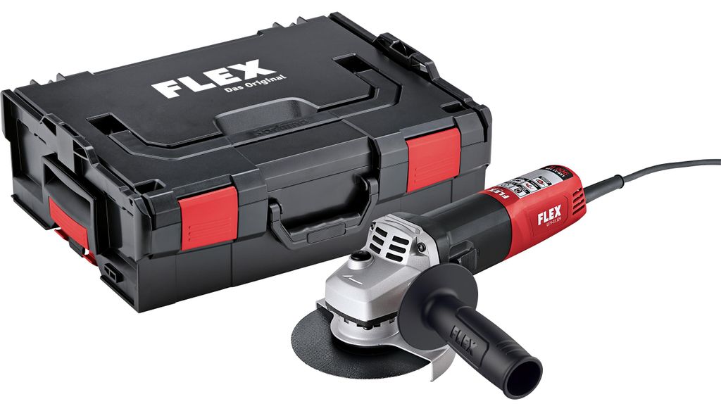 Flex LE 9-11 125 Profi-Elektro-Winkelschleifer, 900 Watt, 125 mm Schleifscheibe, variable Geschwindigkeit, Blockierschutz