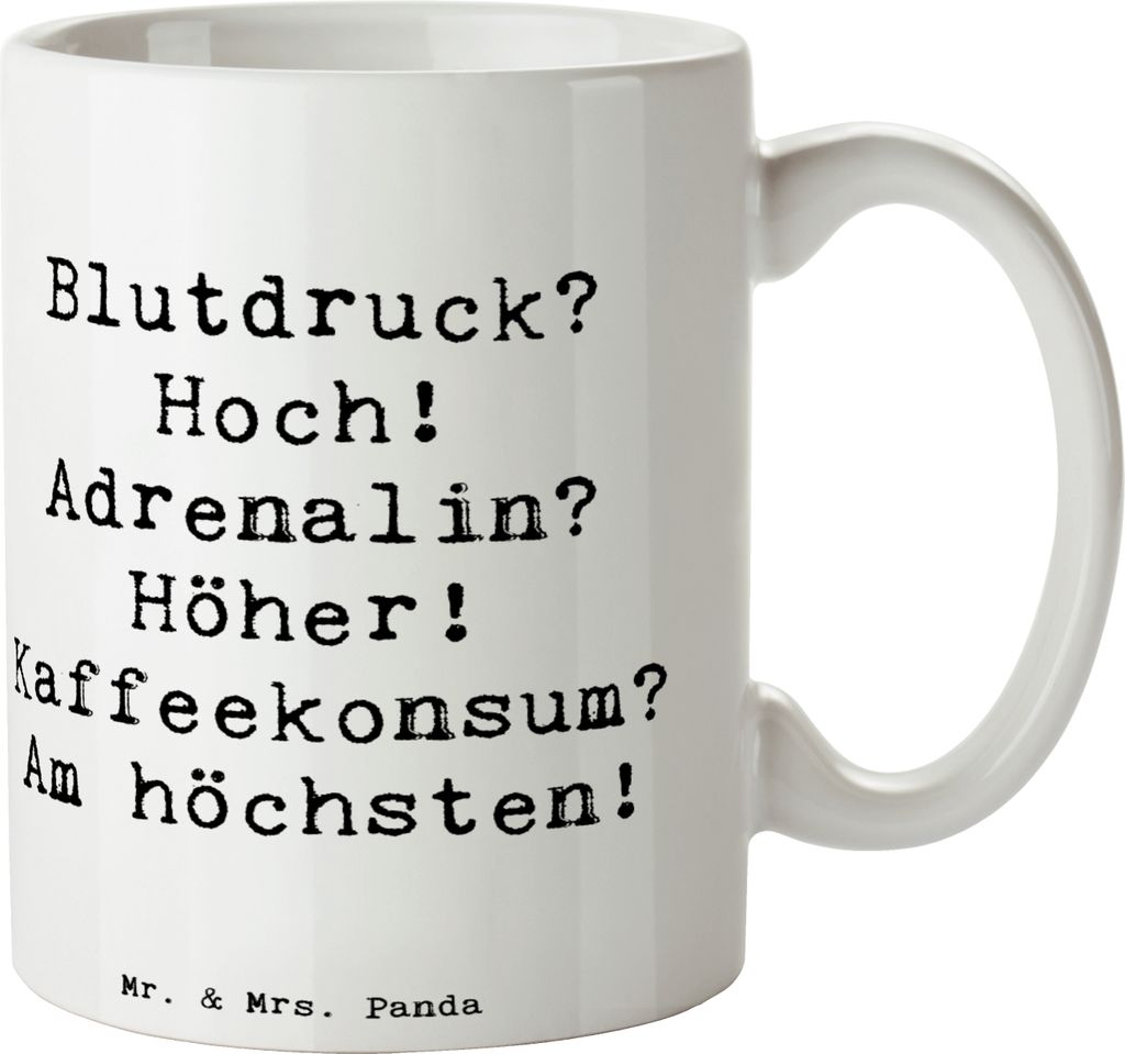 Mr. & Mrs. Panda Becher Spruch Rettungssanitäterin Power - Weiß - Geschenk, Rettungsdienst, Berufsgestaltung, Dekotasse, medizinisches Wissen, Ei...