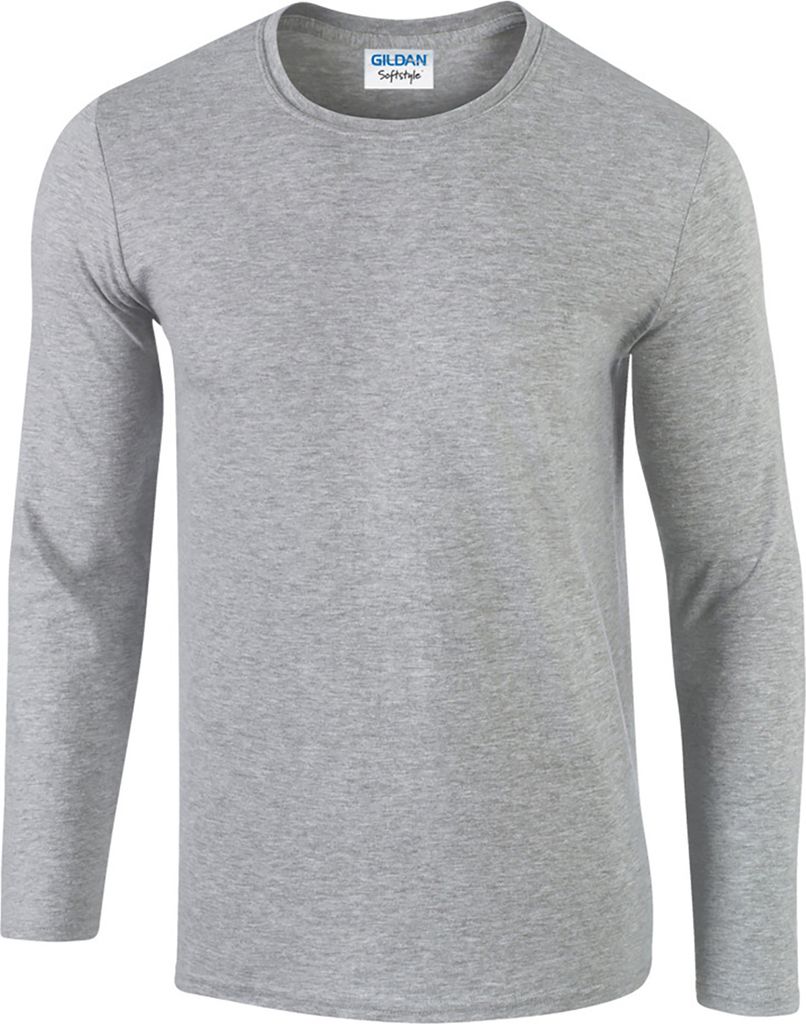 Gildan Soft Style T-Shirt für Männer (5 Stück/Packung) BC4808 (XL) (Grau)