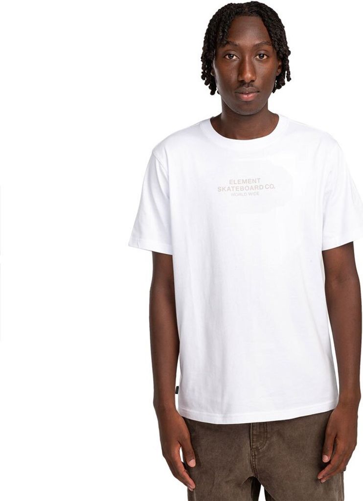 Element Skateboard Co Kurzarm-t-shirt Weiß L Mann Weiß L