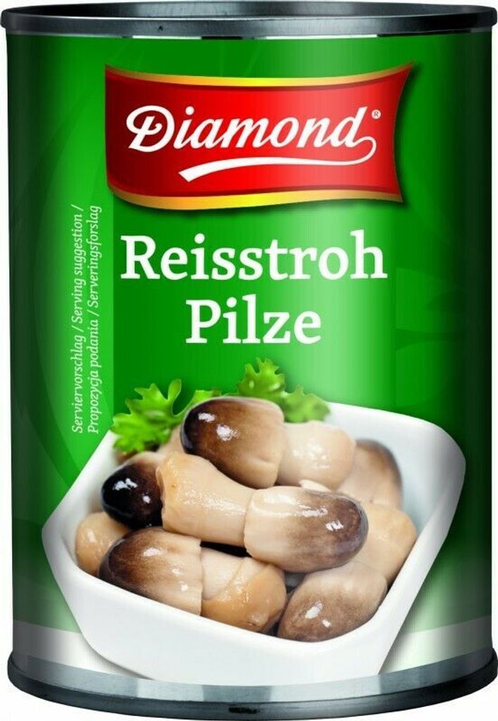 [ 425g / 200g ATG ] DIAMOND Reisstrohpilze, ganz | Straw Produktbild 