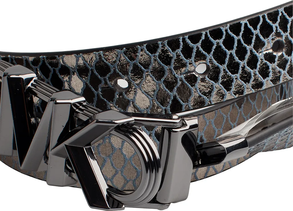 Michael Kors 558992 Cintura Reversibile Pelle Metallizzata - Outlet - 4