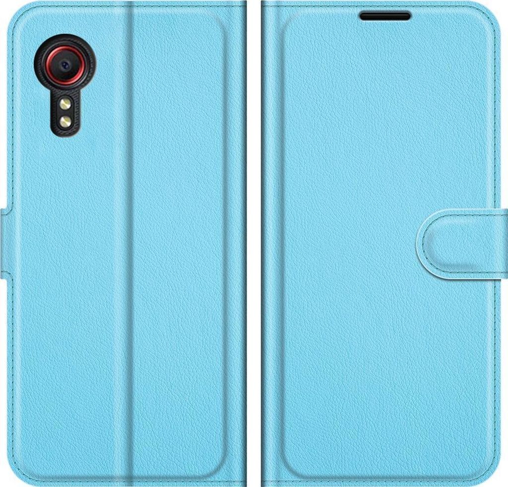 Mobigear Classic Samsung Galaxy Xcover 5 Hülle Klapphülle Geldbörse - Blau