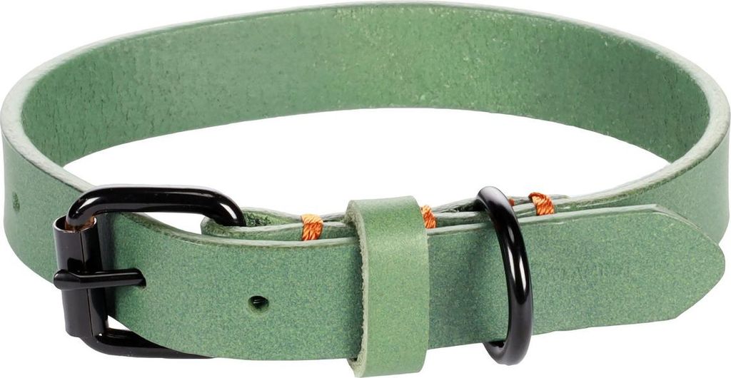 Flamingo Halsband Leano grün, Maße: 31 - 39 cm / 20 mm