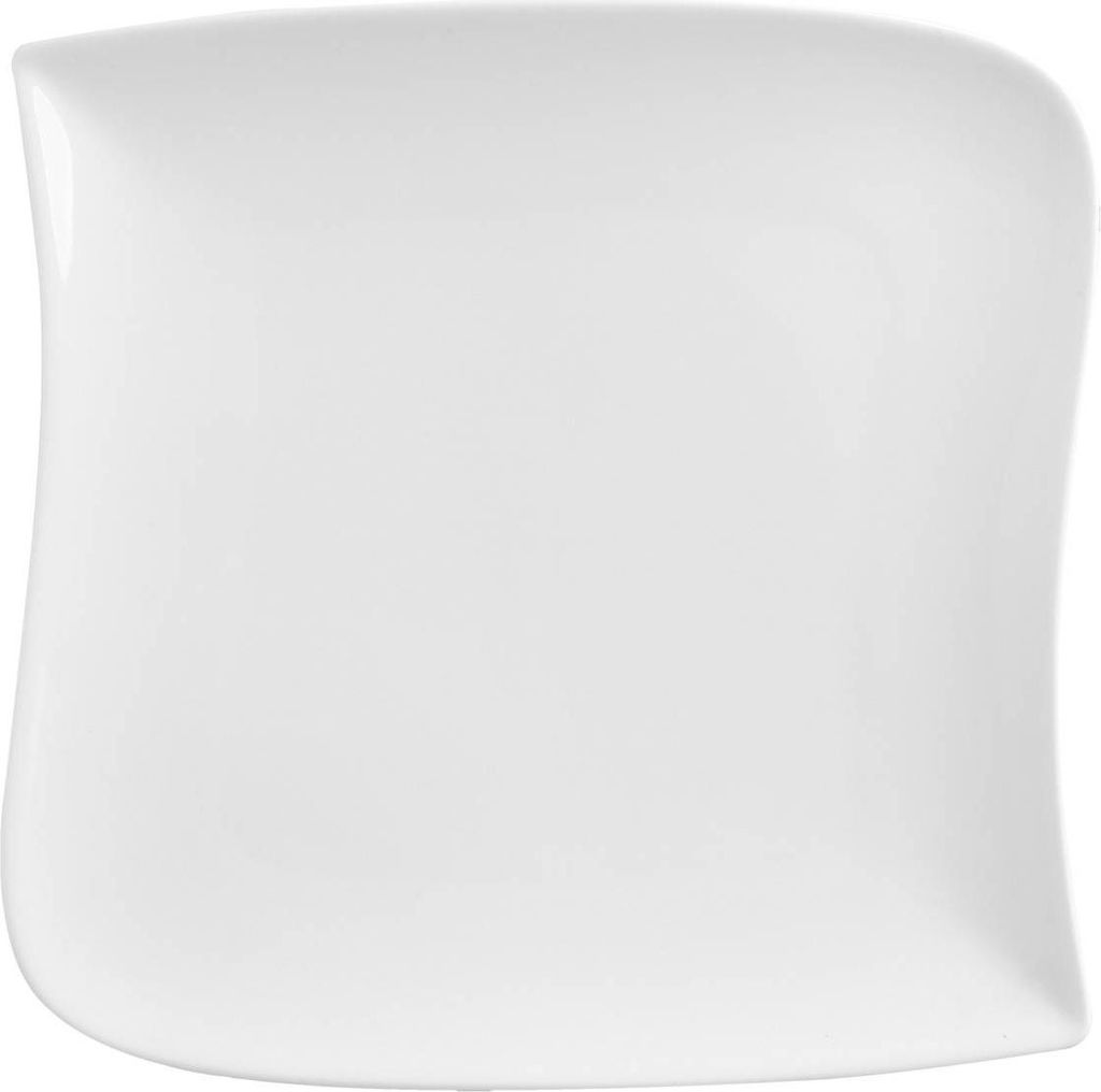 6er-set viereckiger flacher teller welle 26x26cm - SG Secret de Gourmet