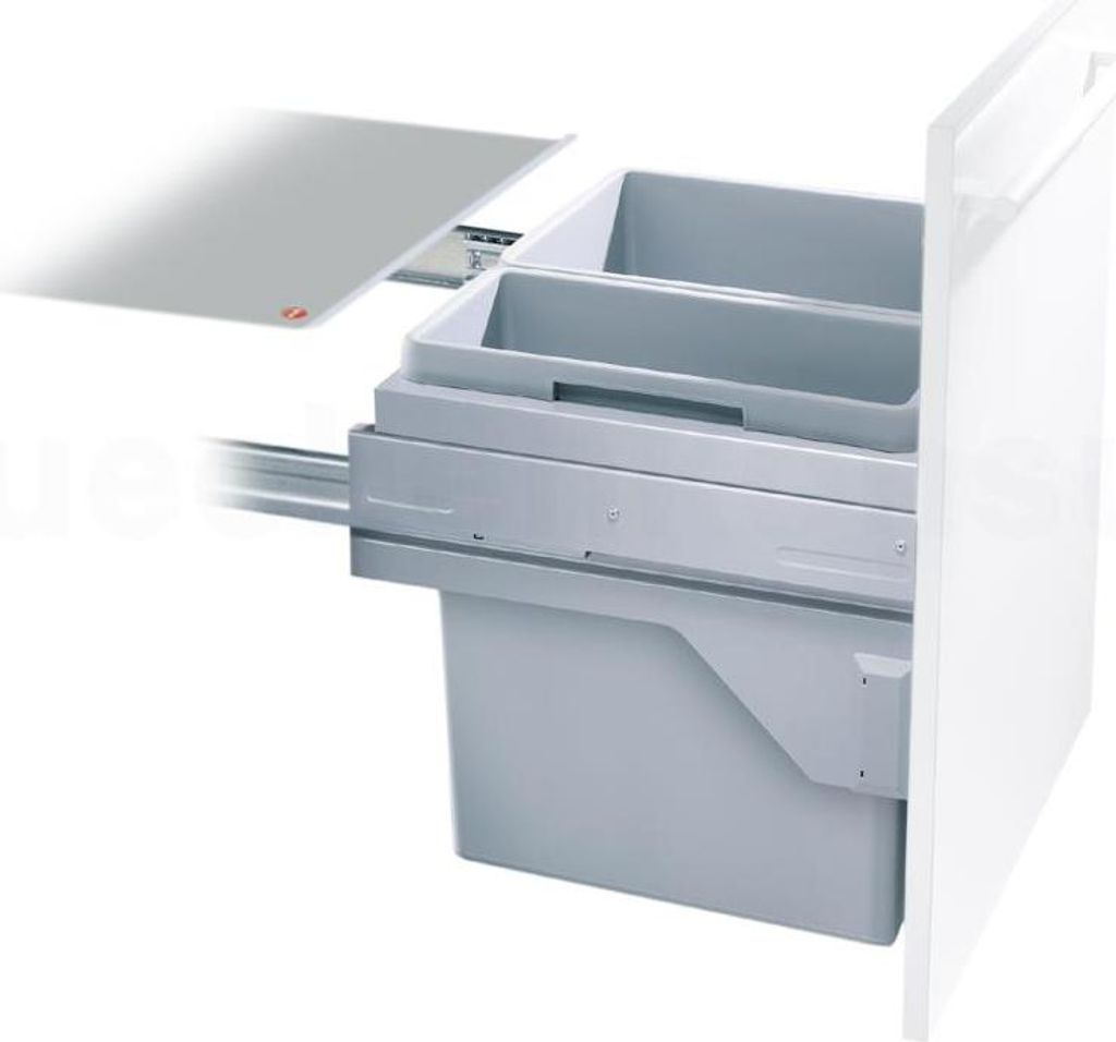 Cestino Hailo 3610521 CS Slide Euro-Cargo-S 30 + 19 litri Immagine del prodotto 